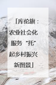 库伦旗：农业社会化服务“托”起乡村振兴新图景