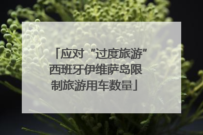 应对“过度旅游” 西班牙伊维萨岛限制旅游用车数量
