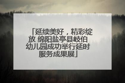 延续美好，精彩绽放 绵阳盐亭县岐伯幼儿园成功举行延时服务成果展