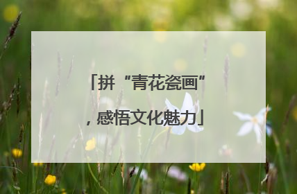 拼“青花瓷画”，感悟文化魅力