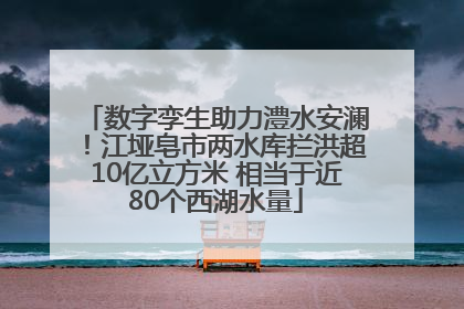 数字孪生助力澧水安澜！江垭皂市两水库拦洪超10亿立方米 相当于近80个西湖水量