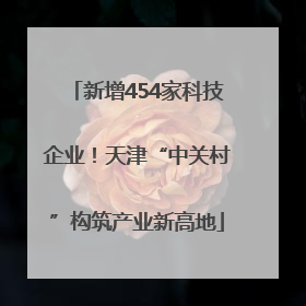 新增454家科技企业！天津“中关村”构筑产业新高地
