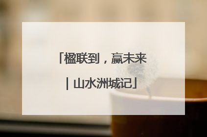 楹联到，赢未来｜山水洲城记