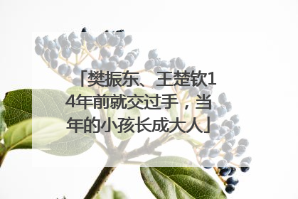 樊振东、王楚钦14年前就交过手，当年的小孩长成大人