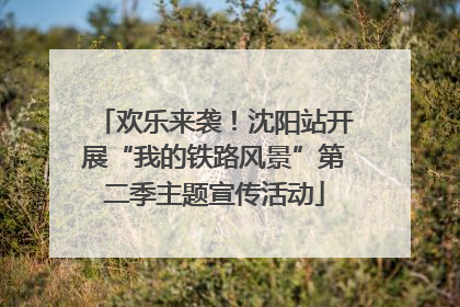 欢乐来袭！沈阳站开展“我的铁路风景”第二季主题宣传活动