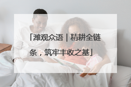 潍观众语｜精耕全链条，筑牢丰收之基