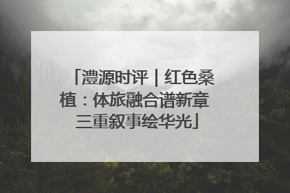 澧源时评｜红色桑植：体旅融合谱新章 三重叙事绘华光