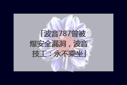 波音787曾被爆安全漏洞，波音技工：永不乘坐