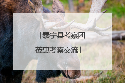 泰宁县考察团莅惠考察交流