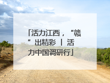 活力江西，“赣”出精彩 丨 活力中国调研行