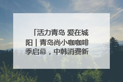 活力青岛 爱在城阳｜青岛尚小咖咖啡季启幕，中韩消费新场景点燃夏日热情