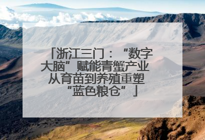 浙江三门：“数字大脑”赋能青蟹产业 从育苗到养殖重塑“蓝色粮仓”
