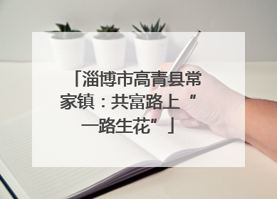 淄博市高青县常家镇：共富路上“一路生花”