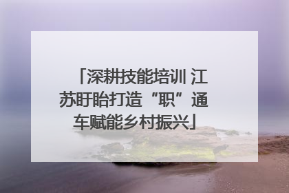 深耕技能培训 江苏盱眙打造“职”通车赋能乡村振兴