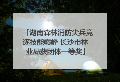 湖南森林消防尖兵竞逐技能巅峰 长沙市林业局获团体一等奖