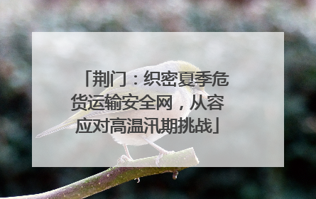 荆门：织密夏季危货运输安全网，从容应对高温汛期挑战
