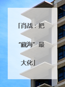 肖战：把“藏海”最大化