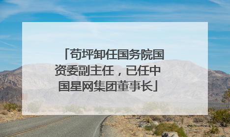 苟坪卸任国务院国资委副主任，已任中国星网集团董事长