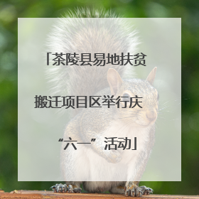 茶陵县易地扶贫搬迁项目区举行庆“六一”活动