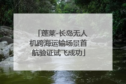 蓬莱-长岛无人机跨海运输场景首航验证试飞成功