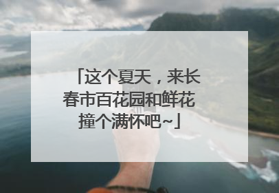 这个夏天，来长春市百花园和鲜花撞个满怀吧~