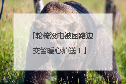 轮椅没电被困路边 交警暖心护送！