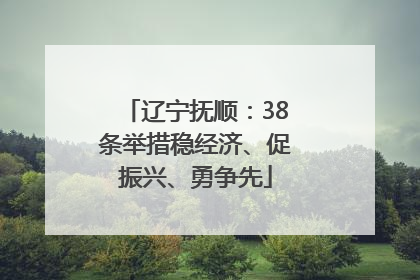 辽宁抚顺：38条举措稳经济、促振兴、勇争先