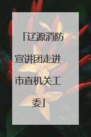 辽源消防宣讲团走进市直机关工委