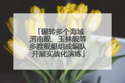 辗转多个海域 渭南舰、玉林舰等多艘舰艇组成编队开展实战化演练