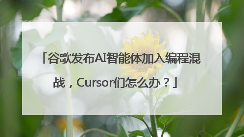 谷歌发布AI智能体加入编程混战，Cursor们怎么办？