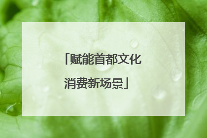 赋能首都文化消费新场景