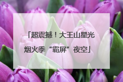 超震撼！大王山星光烟火季“霸屏”夜空