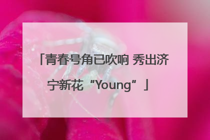青春号角已吹响 秀出济宁新花“Young”