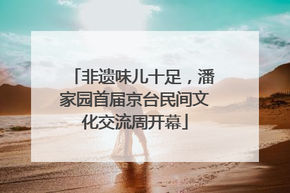 非遗味儿十足，潘家园首届京台民间文化交流周开幕