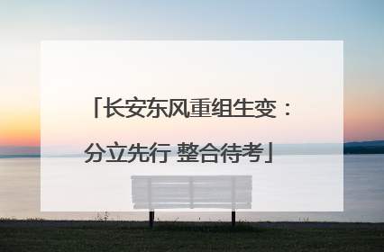 长安东风重组生变：分立先行 整合待考
