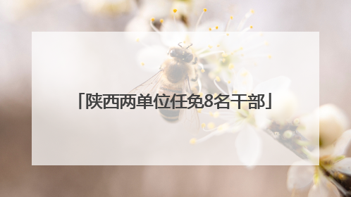 陕西两单位任免8名干部