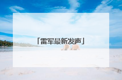 雷军最新发声