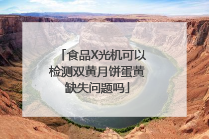 食品X光机可以检测双黄月饼蛋黄缺失问题吗