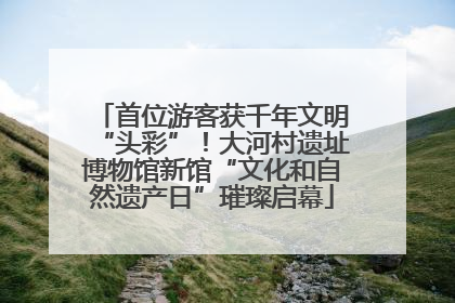 首位游客获千年文明“头彩”！大河村遗址博物馆新馆“文化和自然遗产日”璀璨启幕