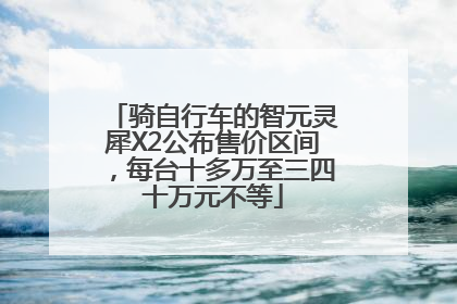骑自行车的智元灵犀X2公布售价区间，每台十多万至三四十万元不等