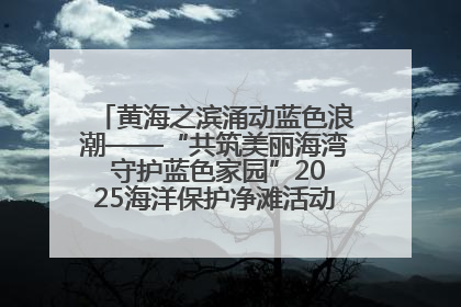 黄海之滨涌动蓝色浪潮——“共筑美丽海湾 守护蓝色家园”2025海洋保护净滩活动暨“美丽江苏—江河湖海青蓝行”海洋篇在连云港举行