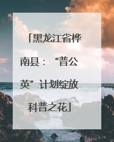 黑龙江省桦南县：“普公英”计划绽放科普之花