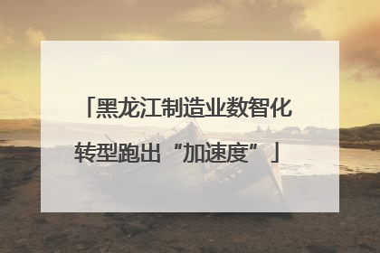黑龙江制造业数智化转型跑出“加速度”