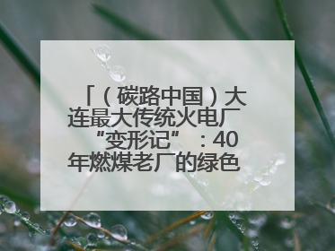 （碳路中国）大连最大传统火电厂“变形记”：40年燃煤老厂的绿色转型之路