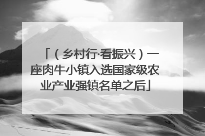 （乡村行·看振兴）一座肉牛小镇入选国家级农业产业强镇名单之后
