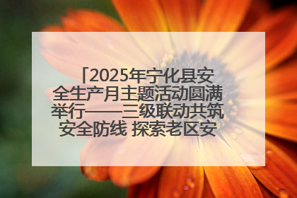 2025年宁化县安全生产月主题活动圆满举行——三级联动共筑安全防线 探索老区安全发展新路径