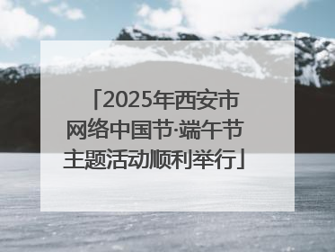 2025年西安市网络中国节·端午节主题活动顺利举行