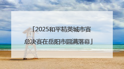 2025和平精英城市赛总决赛在岳阳市圆满落幕