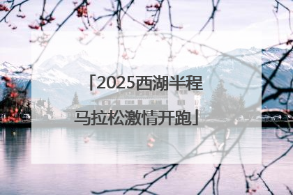 2025西湖半程马拉松激情开跑