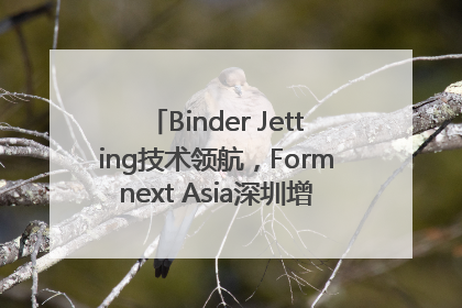 Binder Jetting技术领航，Formnext Asia深圳增材展解锁产业新动能